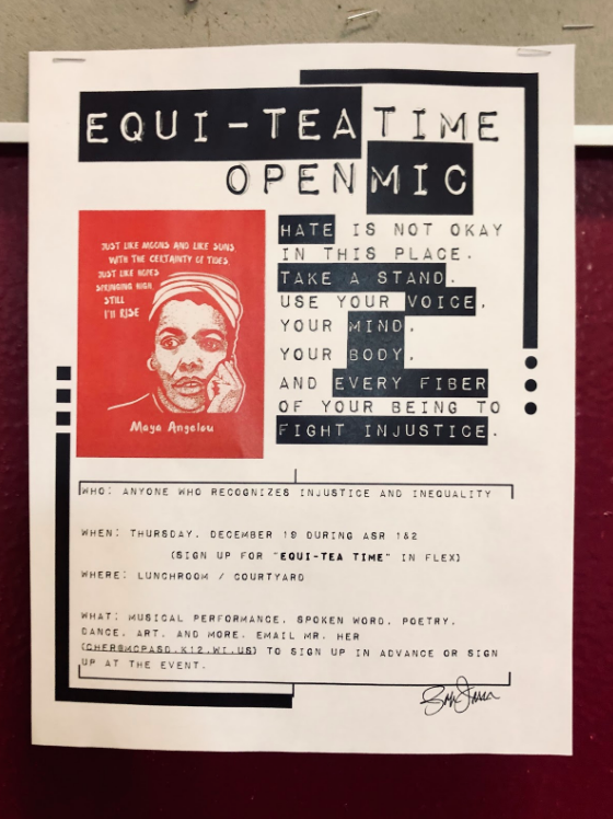 Equi-Tea+Time%2C+the+official+name+for+an+open+mic+responding+to+rising+tensions+at+MHS%2C+occurred+on+December+18+during+ASR.+The+event+was+intended+as+an+outlet+for+student+voice.+