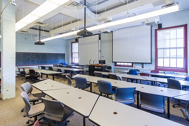 Classroom in Russel Sage Laboratory, Rensselaer Polytechnic Institute