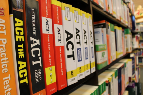 Common test prep books used to study for the ACT. Many Middleton High School juniors will use these to prepare for their test day on March 9. 