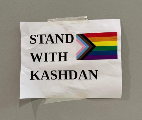 MHS French teacher Matthew Kashdan is facing backlash after a controversial drag show performance for Middleton’s Fine Arts Week. Posters like the one above adorn the hallways of MHS, a show of support from students positively impacted by the performance.