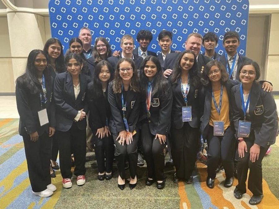 Middleton DECA students at the 2023 International Career Development Conference in Orlando, Florida.