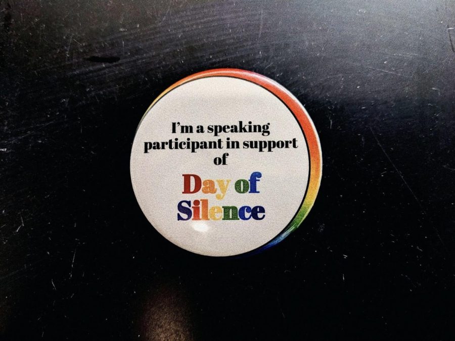 Day+of+Silence+pin+indicating+a+speaking+supporter.+SAGE+handed+out+pins+to+students+and+staff+at+MHS+the+morning+of+May+12.