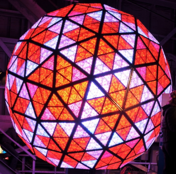 Illuminated with 32,256 LED lights, the New Years Times Square Ball is capable of displaying a kaleidoscope of 16 million different colors.