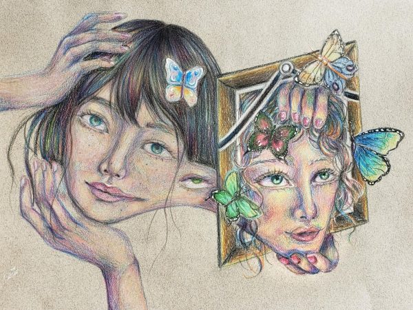 Shelley Yang, 12, Picture Perfect, 9 x 12 in - hand-drawn colored pencil
