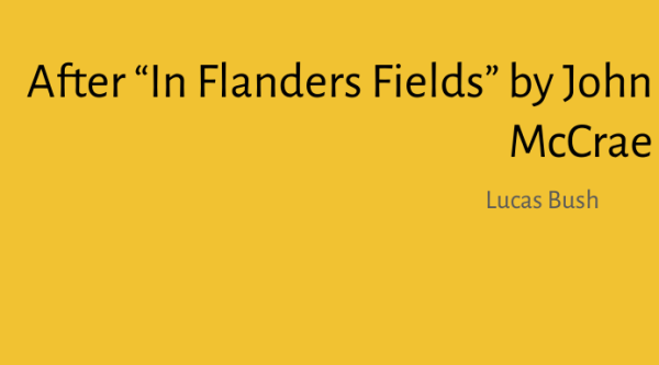 After "In Flanders Fields" by John McCrae