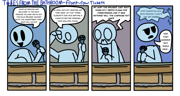 Tales From the Bathroom: Front Row Tickets