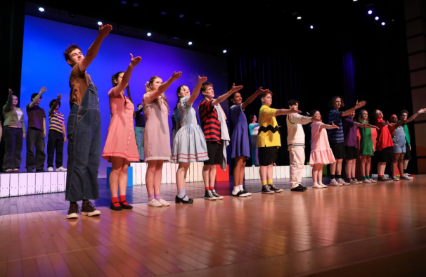 The cast of Charlie Brown bows before they leave the stage. For some, this was their last performance with MHS Theatre, so they knew they had to make it count.