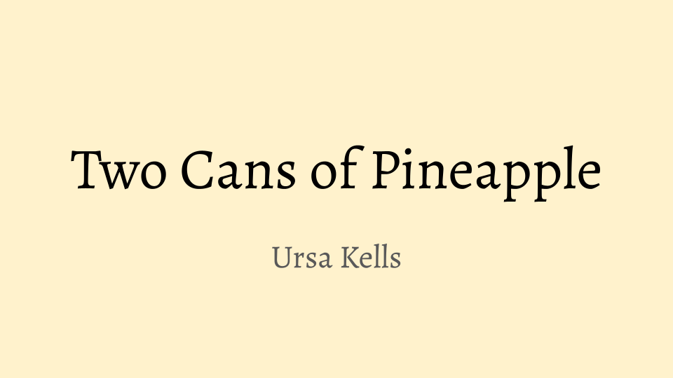 Two Cans of Pineapple