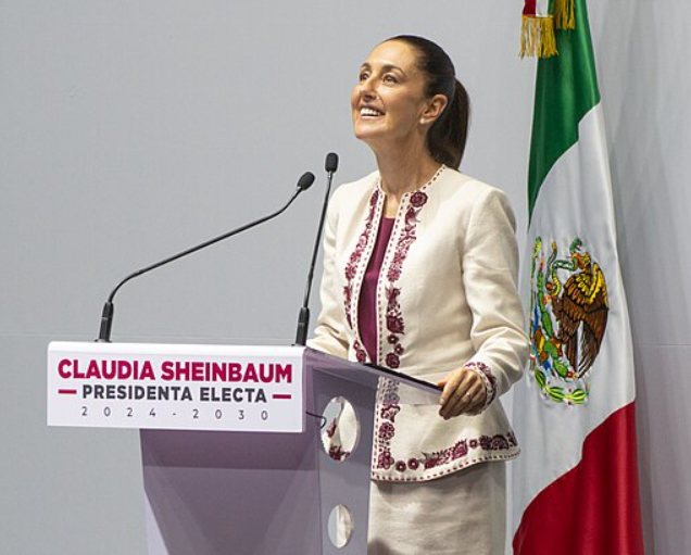 Claudia Sheinbaum speaking at her first Press Conference following her election victory.

Licensed under CC BY-SA 4.0 (https://creativecommons.org/licenses/by/4.0/deed.en).