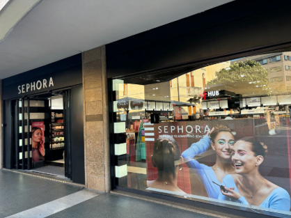 Sephora, a popular store that sells skincare products.