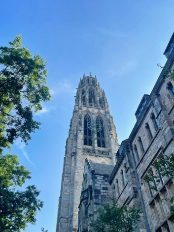 Harkness Tower is a postcard view of Yale University, and sometimes rings movie theme songs instead of traditional bell melodies—we heard Harry Potter multiple times.